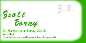 zsolt boray business card